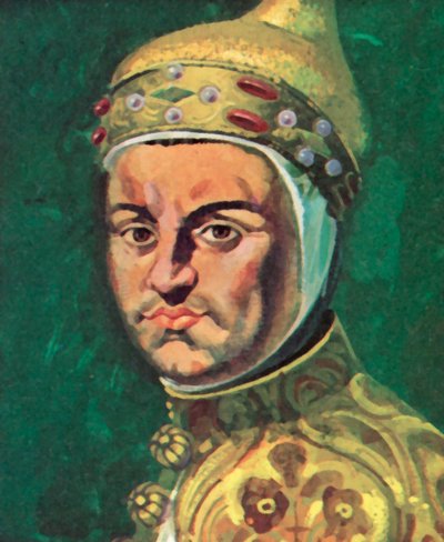 Enrico Dandolo, Dux de Venecia (litografía en color) de Andrew Howat