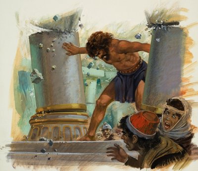Sansón (gouache sobre papel) de Andrew Howat