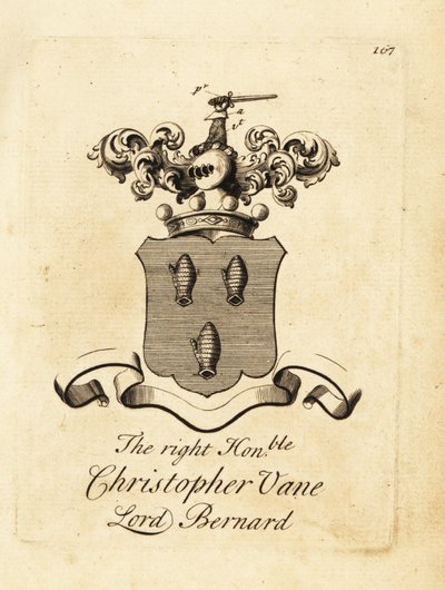 Escudo de armas del Muy Honorable Christopher Vane, Lord Bernard de Andrew Johnston