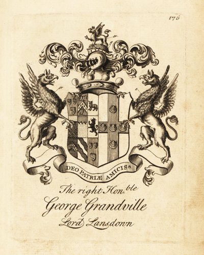 Escudo de armas del Muy Honorable George Grandville, Lord Lansdown de Andrew Johnston