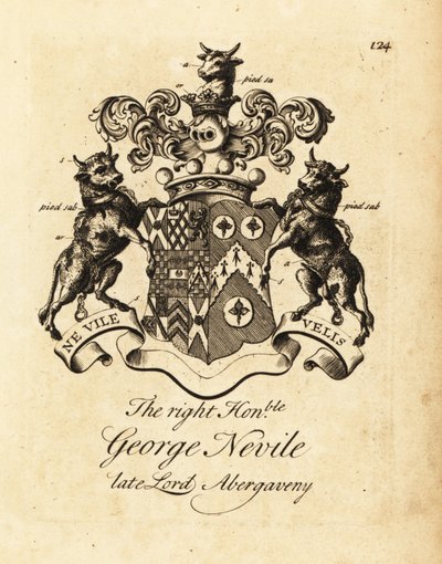 Escudo de armas del Muy Honorable George Nevile de Andrew Johnston