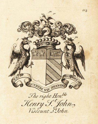 Escudo de armas del Muy Honorable Henry St de Andrew Johnston