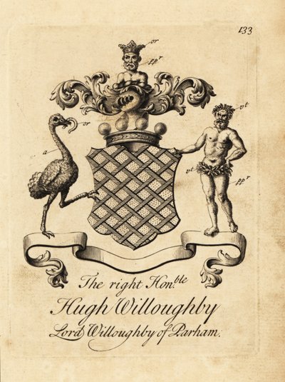 Escudo de armas del Muy Honorable Hugh Willoughby, Lord Willoughby de Parham de Andrew Johnston