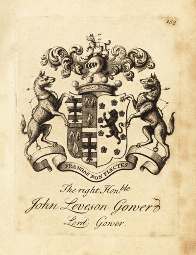 Escudo de armas del Muy Honorable John Leveson Gower, Lord Gower de Andrew Johnston