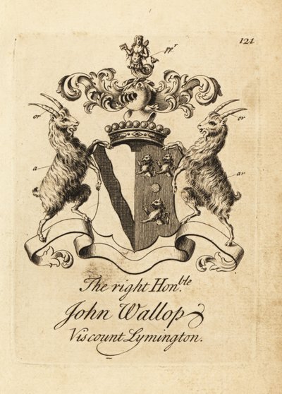 Escudo de armas del Muy Honorable John Wallop, Vizconde Lymington de Andrew Johnston