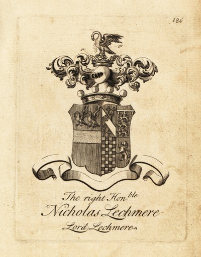 Escudo de armas del Muy Honorable Nicholas Lechmere, Lord Lechmere de Andrew Johnston