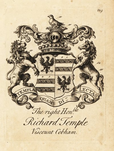 Escudo de armas del Muy Honorable Richard Temple de Andrew Johnston