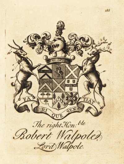 Escudo de armas del Muy Honorable Robert Walpole, Lord Walpole, 2º Conde de Orford de Andrew Johnston