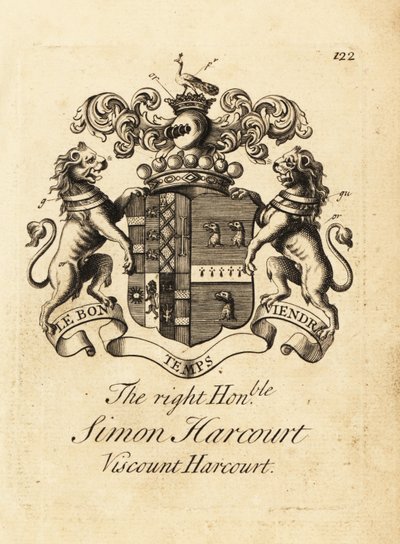 Escudo de armas del Muy Honorable Simon Harcourt de Andrew Johnston