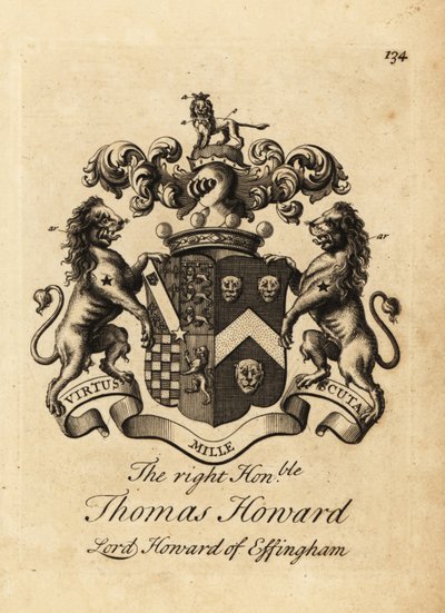 Escudo de armas del Muy Honorable Thomas Howard, 2º Conde de Effingham, Lord Howard de Effingham de Andrew Johnston