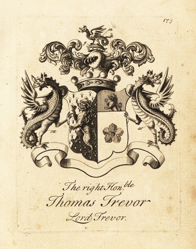 Escudo de armas del Muy Honorable Thomas Trevor, Lord Trevor de Andrew Johnston