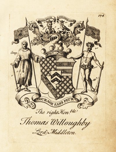 Escudo de armas del Muy Honorable Thomas Willoughby, Lord Middleton de Andrew Johnston