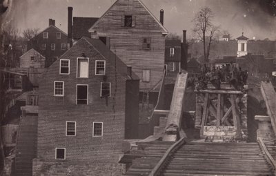 Fin del puente después del ataque de Burnside, Fredericksburg, Virginia de Andrew Joseph Russell