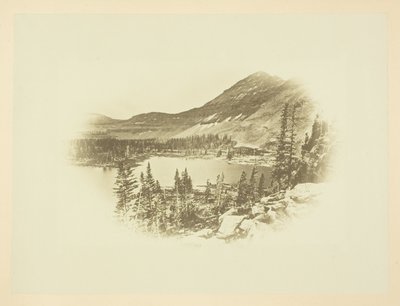 Lago Moore, cabecera del río Bear, montaña Uintah de Andrew Joseph Russell