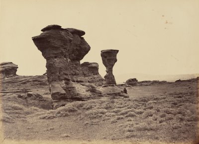 Lámina 12. Dial Rock, Red Buttes,1869 (foto) de Andrew Joseph Russell