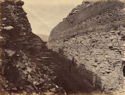 Lámina 22. Burning Rock Cut,1869 (foto) de Andrew Joseph Russell