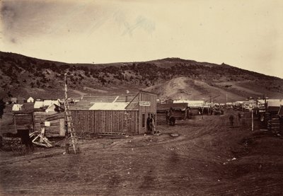 Lámina 29. Ciudad de Bear River, cerca de los campos de carbón,1869 (foto) de Andrew Joseph Russell