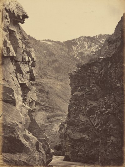 Lámina 40. Puerta del Diablo, Weber Canon,1869 (foto) de Andrew Joseph Russell