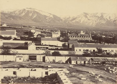 Lámina 45. Salt Lake City, desde lo alto del Tabernáculo,1869 (foto) de Andrew Joseph Russell