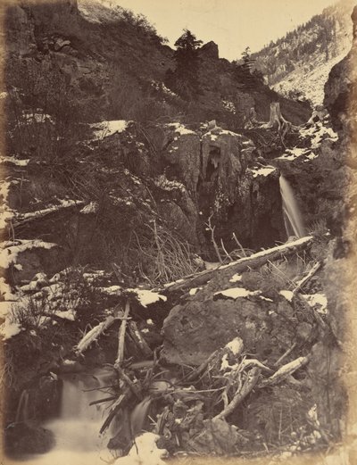 Lámina 46. City Creek Canon, cerca de City Creek Falls,1869 (foto) de Andrew Joseph Russell