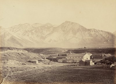 Lámina 49. Fábricas de algodón y lana de Brigham Young, 1869 (foto) de Andrew Joseph Russell