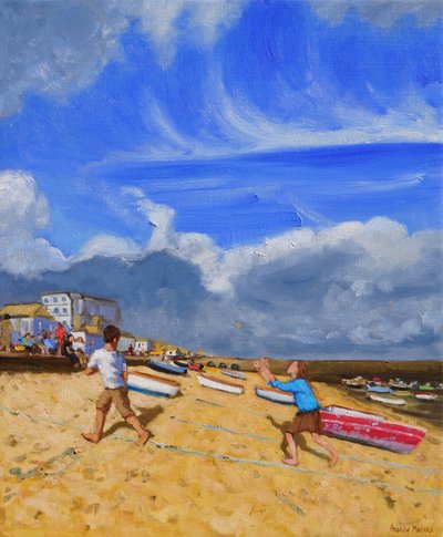 Cachando la pelota, St Ives, 2016 de Andrew Macara
