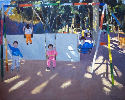 Niños columpiándose, 1996 de Andrew Macara