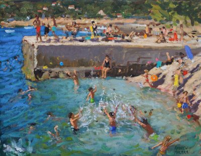Diversión en el mar, Rovinj, Croacia, 2016 de Andrew Macara