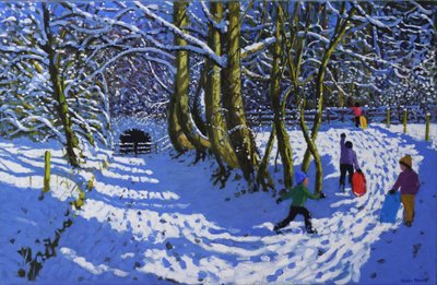 Yendo en trineo, Calke Abbey de Andrew Macara