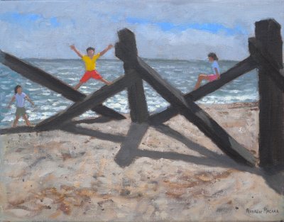 Viejo embarcadero, 2010 (óleo sobre lienzo) de Andrew Macara