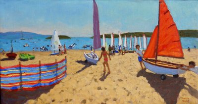 Sacando el Barco, Abersoch, 2016 de Andrew Macara