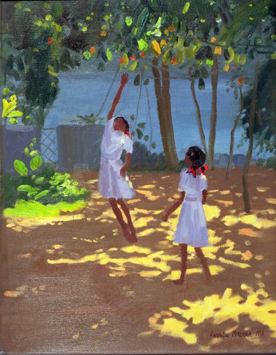 Alcanzando naranjas, Bentota, Sri Lanka, 1998 de Andrew Macara
