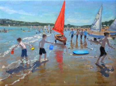 Red Sail, 2011 (óleo sobre lienzo) de Andrew Macara