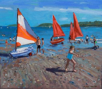 Velas rojas y blancas, Abersoch de Andrew Macara