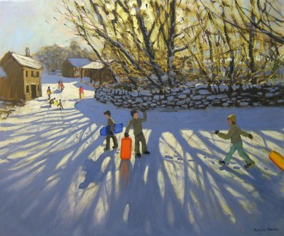 Trineo rojo, Monyash, Derbyshire de Andrew Macara