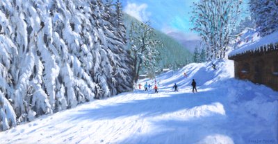 Regreso a Morzine (óleo sobre lienzo) de Andrew Macara