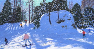 Rock City, Val Gardena, Italia, 2020 (óleo sobre lienzo) de Andrew Macara