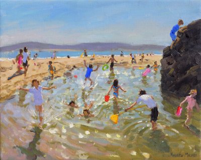 Piscina de rocas, Tenby, 2016 de Andrew Macara
