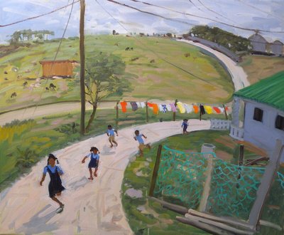 Escolares, 2011 (óleo sobre lienzo) de Andrew Macara