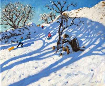 Trineo, Glutton Bridge, Buxton, Derbyshire, 2016 de Andrew Macara
