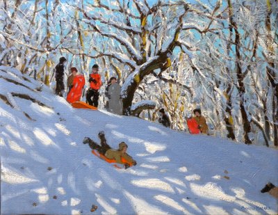 Trineo, 2010 (óleo sobre lienzo) de Andrew Macara