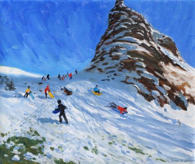 Trineo, Chrome Hill, Derbyshire, Peak District de Andrew Macara