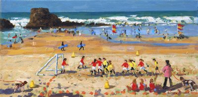 Día de deportes, Perranporth de Andrew Macara
