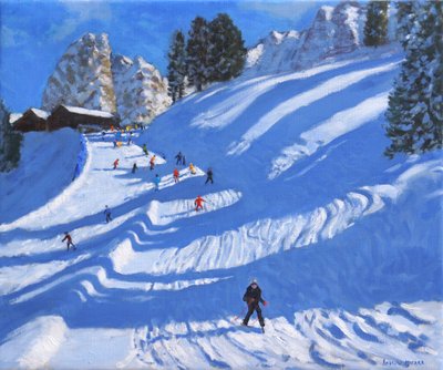 Sol y sombras, Kitzbuhel, Austria, 2022 (óleo sobre lienzo) de Andrew Macara