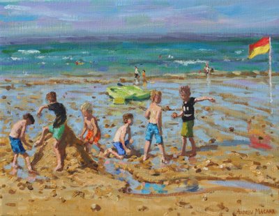 El castillo de arena, Wells-next-the-sea, Norfolk, 2019 de Andrew Macara