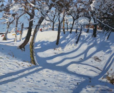 Invierno, Ladmanlow, 2010 (óleo sobre lienzo) de Andrew Macara