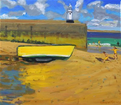 Barco amarillo, St Ives, 2017 de Andrew Macara