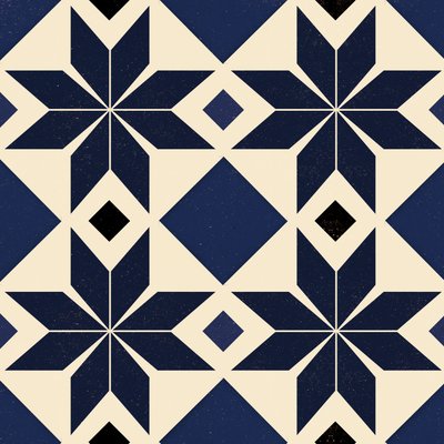 Azulejo español azul de Andrew Watson
