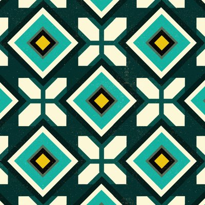 Azulejo español verde de Andrew Watson