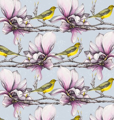 Magnolia y Lavanderas Amarillas, 2019 de Andrew Watson